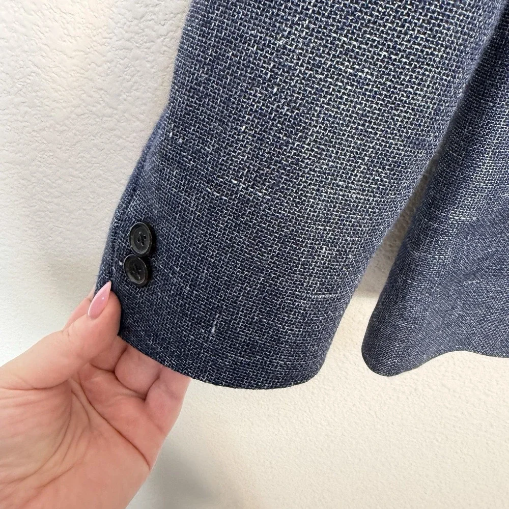 Billy Reid Linen Wool Blend Blazer Sports Coat Men's Size 40 R Partially Lined